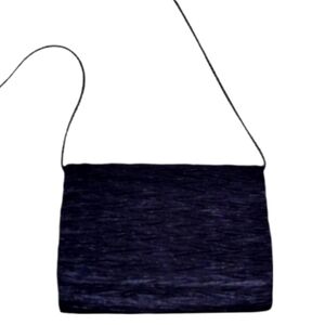 NYTLITES Evening Bag Clutch‎ Ruched Black Party Purse Small